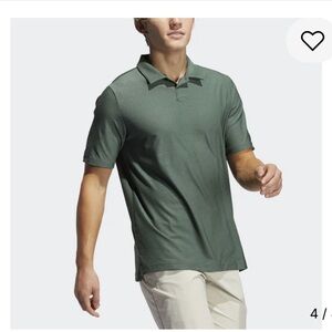 Men's Adidas”Primgreen” “Go-to Golf” Short Sleeve Polo Shirt